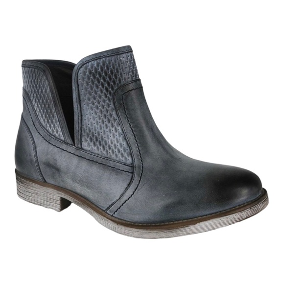 ROAN  By Bed Stu - Gossip - Distressed Leather Booties Grey Size 6 - Picture 2 of 6